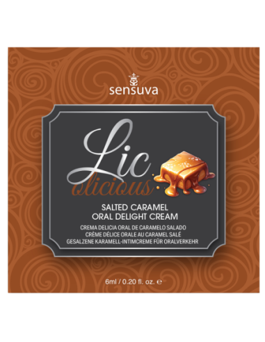 SENSUVA LIC-O-LICIOUS ORAL DELIGHT CREAM SALTED CARAMEL 6 ML