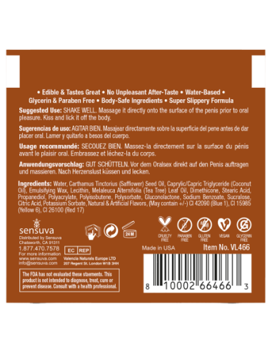 SENSUVA LIC-O-LICIOUS ORAL DELIGHT CREAM SALTED...