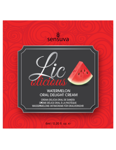 SENSUVA LIC-O-LICIOUS ORAL DELIGHT CREAM WATERMELON 6 ML