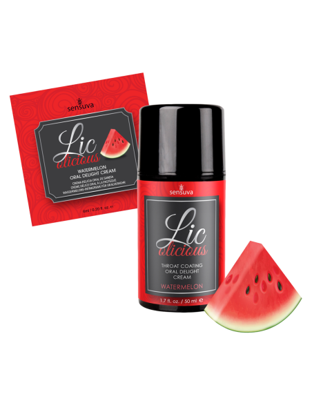 SENSUVA LIC-O-LICIOUS ORAL DELIGHT CREAM WATERMELON 6 ML