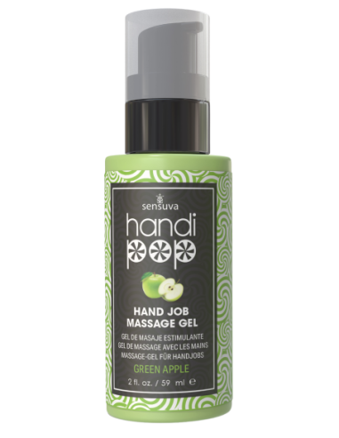 SENSUVA HANDIPOP EDIBLE MASSAGE GEL GREEN APPLE 59ML