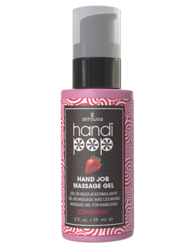 SENSUVA HANDIPOP EDIBLE MASSAGE GEL STRAWBERRY 59ML