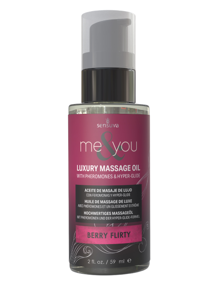 SENSUVA ME AND YOU MASSAGE OIL BERRY FLIRTY  59ML