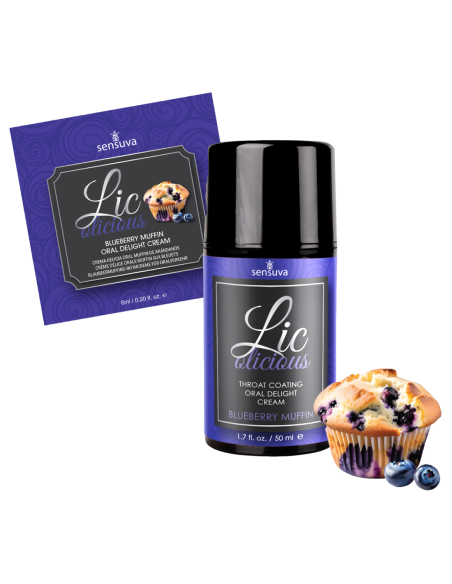 SENSUVA LIC-O-LICIOUS ORAL DELIGHT CREMA MUFFIN DE ARÁNDANOS 50ML
