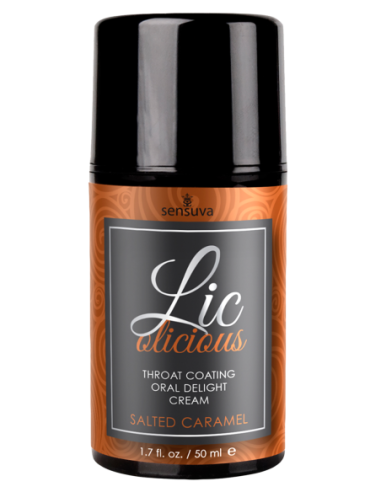 SENSUVA LIC-O-LICIOUS ORAL DELIGHT CREAM SALTED CARAMEL 50ML