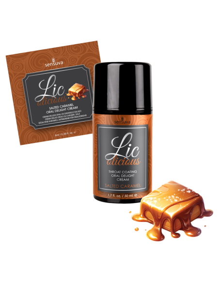 SENSUVA LIC-O-LICIOUS CREMA DELICIA ORAL CARAMELO SALADO 50ML