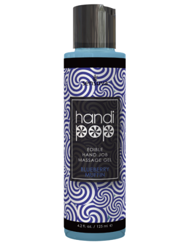 SENSUVA HANDIPOP EDIBLE MASSAGE GEL BLUEBERRY MUFFIN 125ML