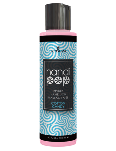 SENSUVA HANDIPOP EDIBLE MASSAGE GEL COTTON CANDY 125ML