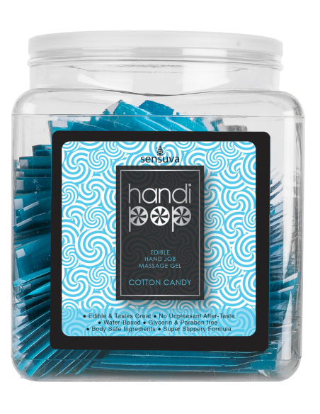 SENSUVA HANDIPOP GEL DE MASAJE COMESTIBLE ALGODÓN DE AZÚCAR 6 ML