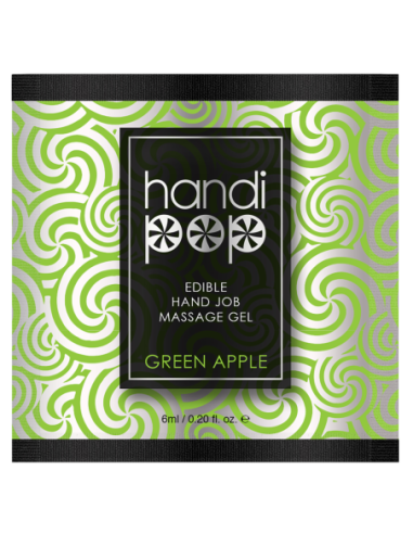 SENSUVA HANDIPOP EDIBLE MASSAGE GEL GREEN APPLE 6 ML