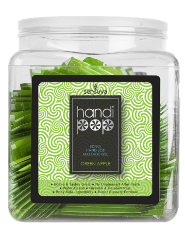 SENSUVA HANDIPOP EDIBLE MASSAGE GEL GREEN APPLE...