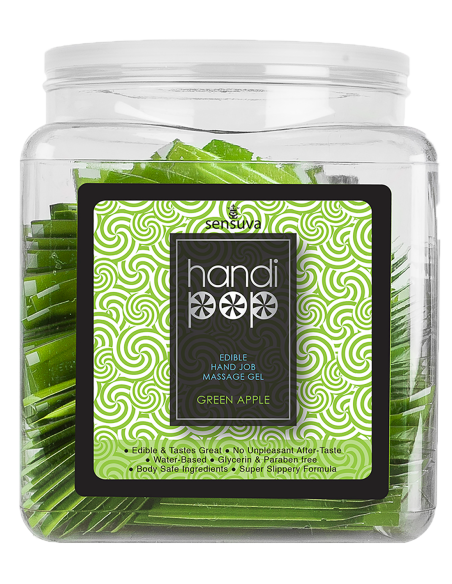 SENSUVA HANDIPOP GEL DE MASAJE COMESTIBLE MANZANA VERDE 6 ML