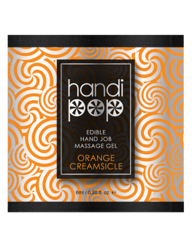 SENSUVA HANDIPOP EDIBLE MASSAGE GEL ORANGE CREAMSICLE 6 ML