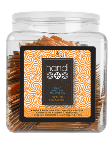 SENSUVA HANDIPOP EDIBLE MASSAGE GEL ORANGE...