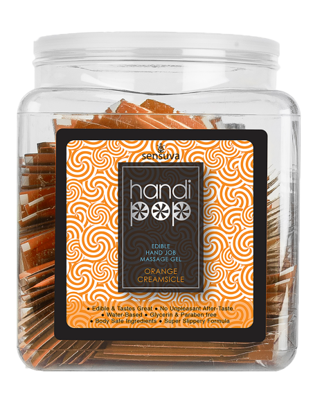 SENSUVA HANDIPOP EDIBLE MASSAGE GEL ORANGE CREAMSICLE 6 ML