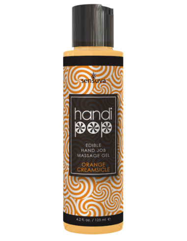 SENSUVA HANDIPOP EDIBLE MASSAGE GEL ORANGE CREAMSICLE 125ML