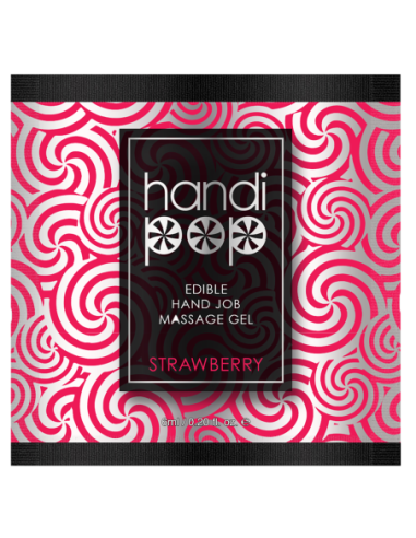 SENSUVA HANDIPOP EDIBLE MASSAGE GEL STRAWBERRY 6 ML