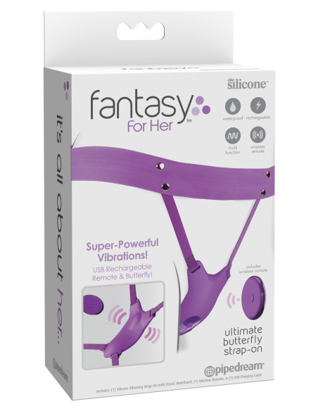 FANTASY FOR HER ULTIMATE BUTTERFLY STRAP-ON PURPLE