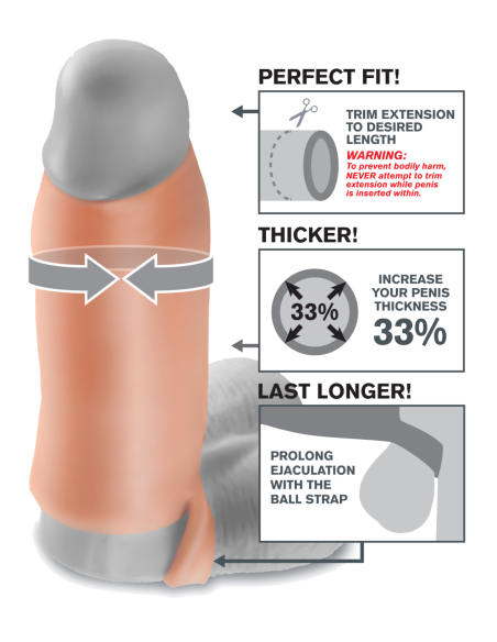 FANTASY X-TENSIONES REAL FEEL ENHANCER XL LUZ