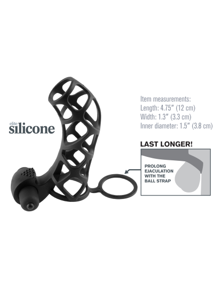 JAULA DE POTENCIA DE SILICONA FANTASY X-TENSIONS EXTREME NEGRO