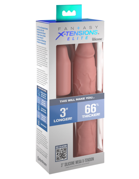 FANTASY X-TENSIONS ELITE 9 INCH SLEEVE WITH 3 INCH PLUG LIGHT