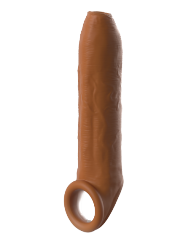 FANTASY X-TENSIONS ELITE UNCUT 7 INCH EXTENSION SLEEVE WITH STRAP TAN