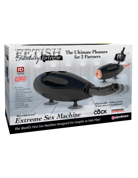 FETICHE FANTASÍA EXTREMA INTERNACIONAL MÁQUINA DE SEXO EXTREMO NEGRO