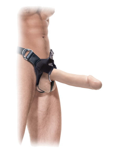 FETISH FANTASY EXTREME HOLLOW 12 PULGADAS STRAP-ON LIGHT