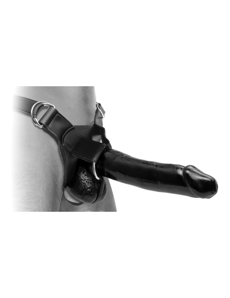 FETISH FANTASY EXTREME HOLLOW 12 INCH STRAP-ON BLACK