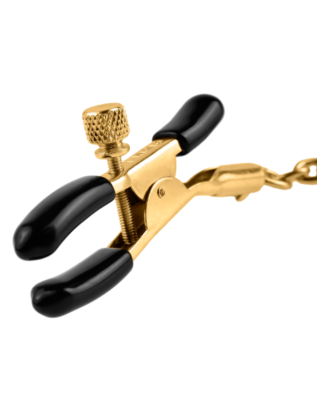 FETISH FANTASY GOLD CHAIN NIPPLE CLAMPS GOLD