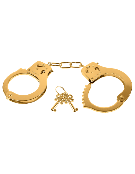 FETISH FANTASY GOLD METAL CUFFS GOLD