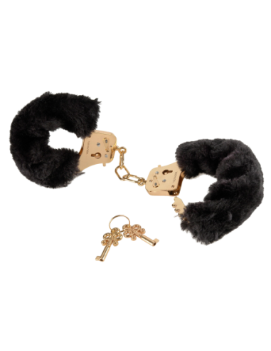 FETISH FANTASY GOLD DELUXE FURRY CUFFS GOLD