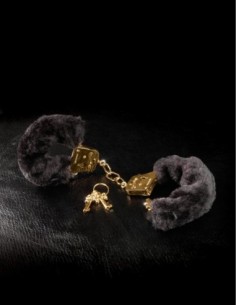 FETISH FANTASY GOLD DELUXE FURRY CUFFS GOLD 2