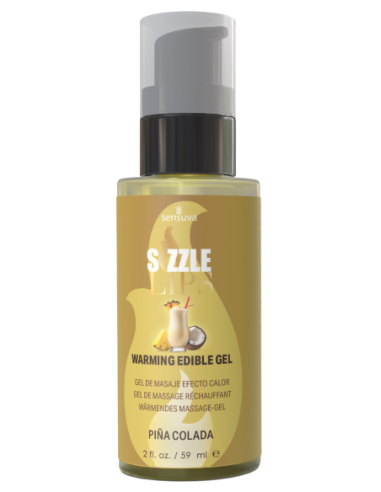 SENSUVA SIZZLE LIPS WARMING GEL PINA COLADA 59ML