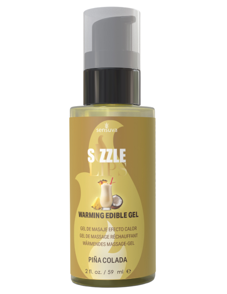 SENSUVA GEL CALENTADOR DE LABIOS CHISPORROTEANTES PINA COLADA 59ML