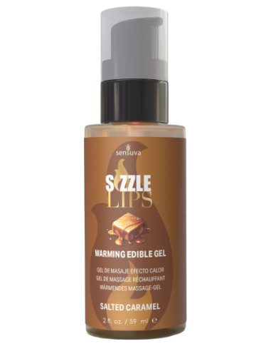 SENSUVA SIZZLE LIPS WARMING GEL SALTED CARAMEL 59ML