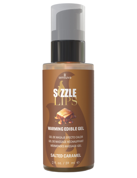 SENSUVA SIZZLE LIPS WARMING GEL SALTED CARAMEL 59ML