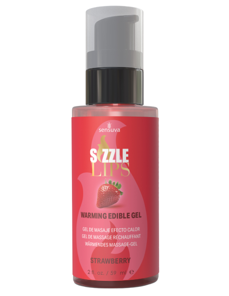 SENSUVA SIZZLE LIPS WARMING GEL STRAWBERRY 59ML