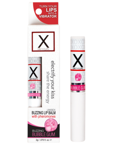 SENSUVA X ON THE LIPS BUZZING LIP BALM BUBBLE GUM