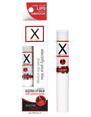 SENSUVA X ON THE LIPS BUZZING LIP BALM ELECTRIC CHERRY