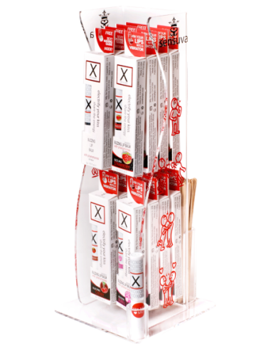 SENSUVA X ON THE LIPS ASSORTED 16 PIECE TOWER DISPLAY