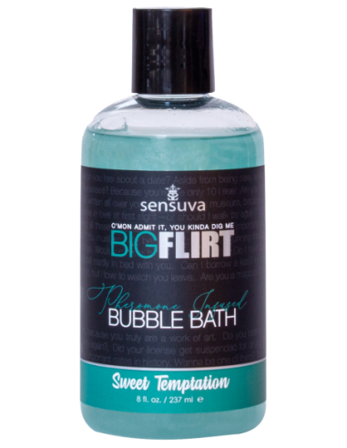 SENSUVA BIG FLIRT BAÑO DE BURBUJAS DE FEROMONAS DULCE TENTACIÓN 237ML