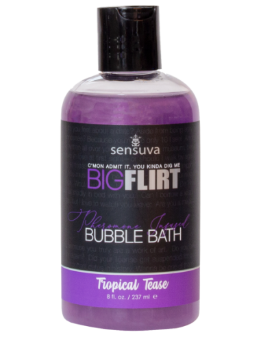 SENSUVA BIG FLIRT FEROMONA BAÑO DE BURBUJAS TROPICAL TEASE 237ML