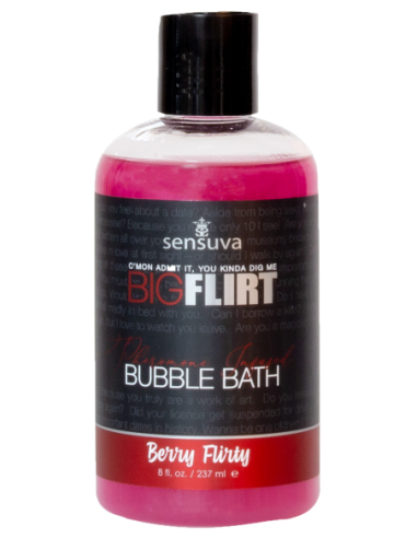 SENSUVA BAÑO DE BURBUJAS DE FEROMONAS BIG FLIRT BERRY FLIRTY 237ML