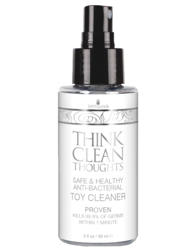 SENSUVA THINK CLEAN THOUGHTS LIMPIADOR DE JUGUETES ANTIBACTERIANO 59ML