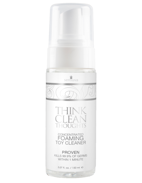 SENSUVA THINK CLEAN THOUGHTS FOAMING TOY CLEANER 5.07 FL. OZ. 150ML
