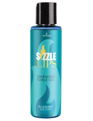 SENSUVA SIZZLE LIPS WARMING GEL BLUEBERRY ICE POP 125ML