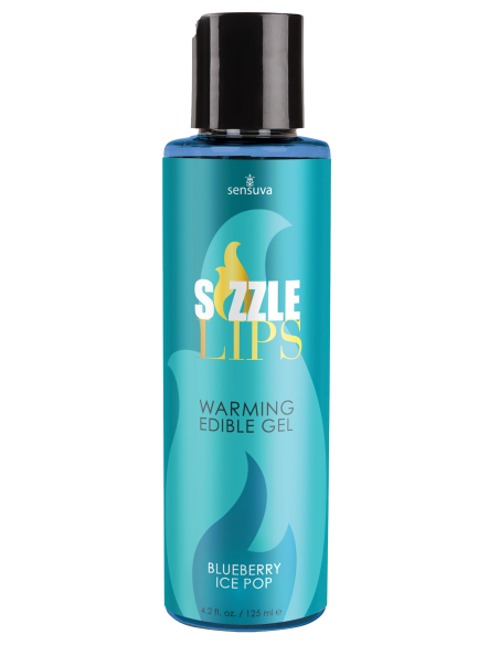 SENSUVA SIZZLE LIPS WARMING GEL BLUEBERRY ICE POP 125ML