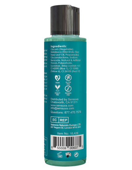 SENSUVA GEL CALIENTE SIZZLE LIPS PALETA HELADA DE ARÁNDANOS 125ML