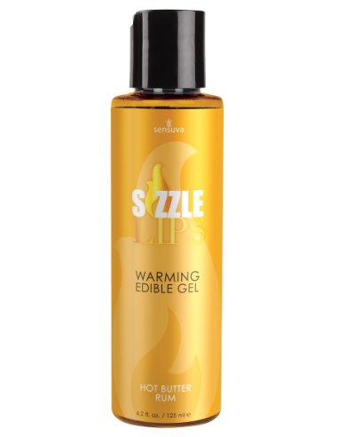 SENSUVA SIZZLE LIPS WARMING GEL BUTTER RUM 125ML